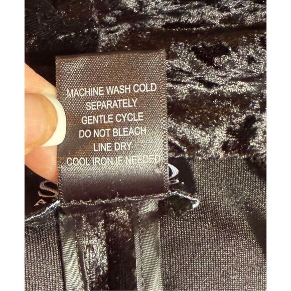 SOHO Apparel Ltd Crushed Velvet Blazer/Jacket Open Front Sz. XL - Picture 7 of 7